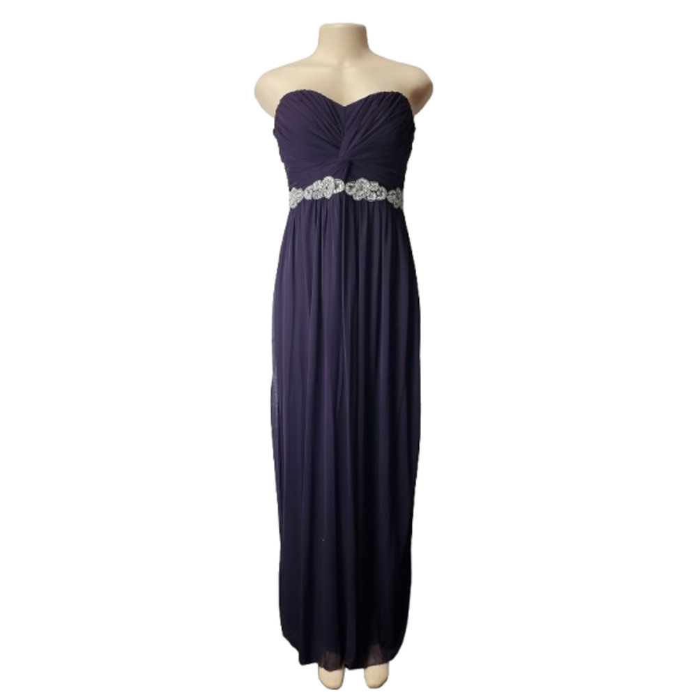 City Triangles junior's purple tube gown size 5
